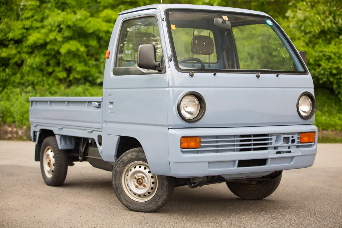 1989 Honda Acty Attack, a blue Kei Truck, for sale at Street Legal Mini Trucks in Philadelphia, PA (photo 12 of 12)