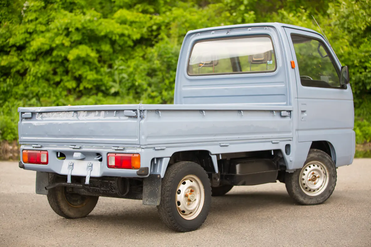 1989 Honda Acty Attack, a blue Kei Truck, for sale at Street Legal Mini Trucks in Philadelphia, PA (photo 3 of 12)