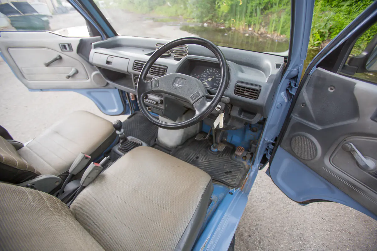 1989 Honda Acty Attack, a blue Kei Truck, for sale at Street Legal Mini Trucks in Philadelphia, PA (photo 5 of 12)