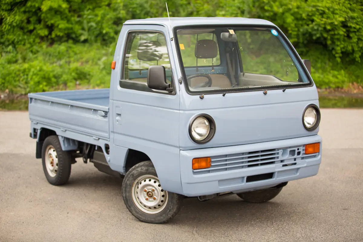 1989 Honda Acty Attack, a blue Kei Truck, for sale at Street Legal Mini Trucks in Philadelphia, PA (photo 7 of 12)