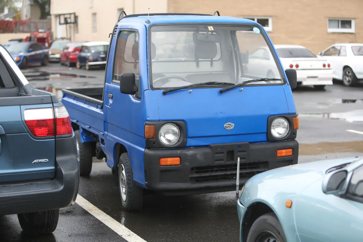 1990 Subaru Sambar SUPERCHARGED, a Kei Truck, for sale at Street Legal Mini Trucks in Philadelphia, PA (photo 1 of 12)