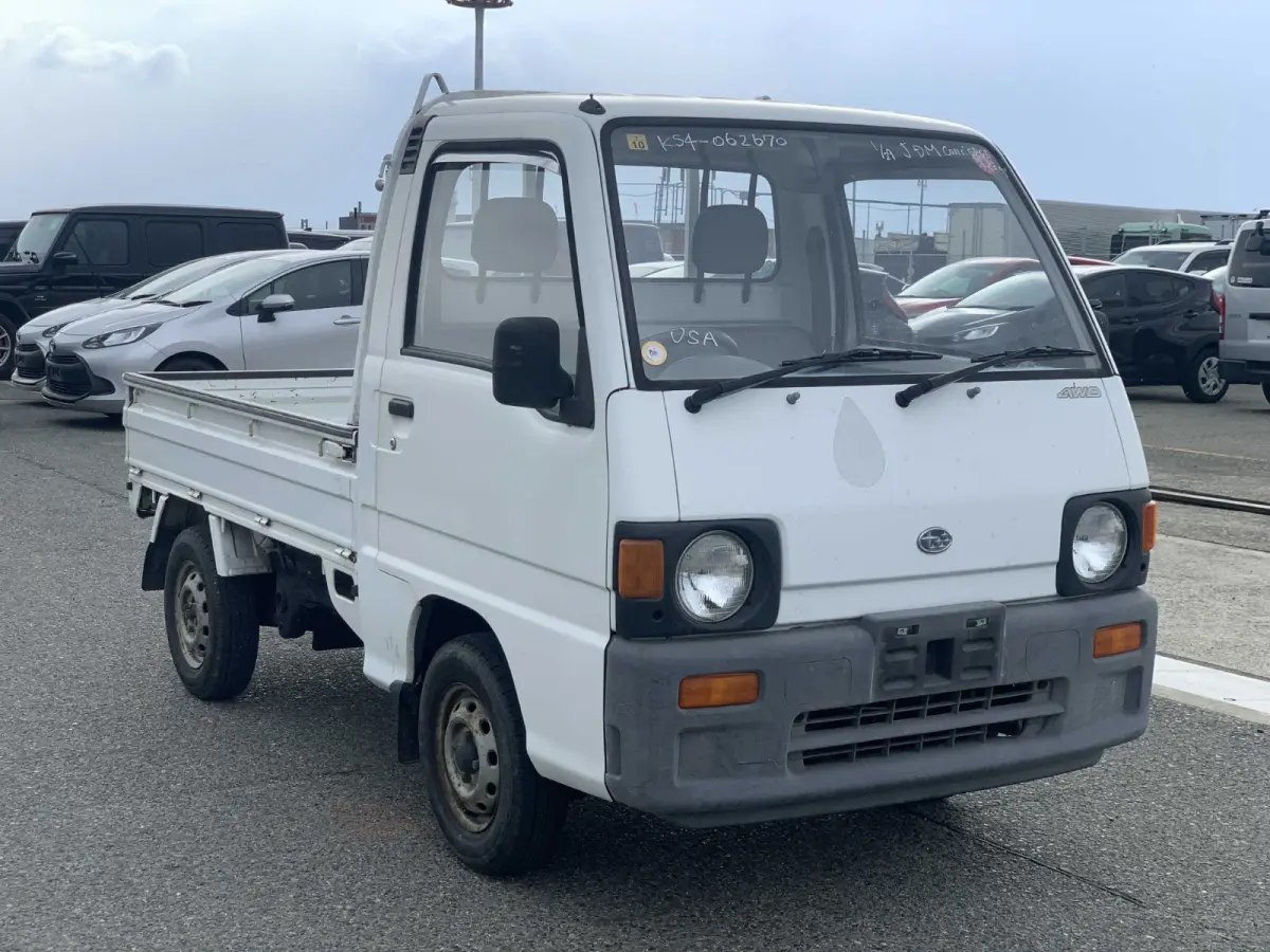 1991 Subaru Sambar, 4WD + AC, a Kei Truck, for sale at Sunshine Imports in Austin, TX (photo 1 of 11)