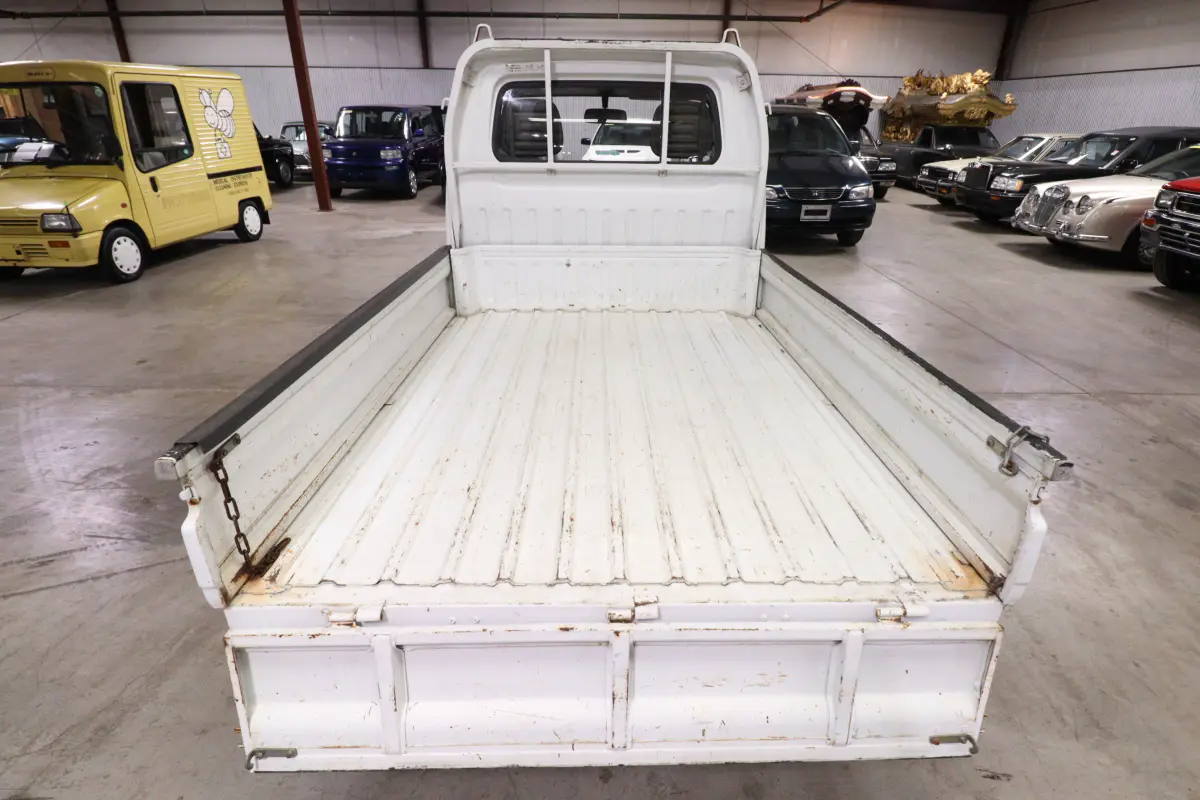 White 1991 Suzuki Carry Dump Bed 4x4 Kei Truck, cargo bed, for sale at Duncan Imports in Christiansburg, VA