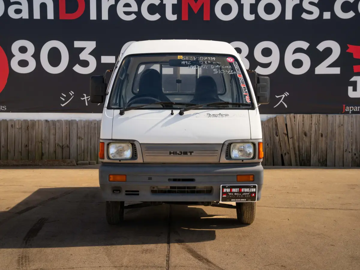 1992 Daihatsu Hijet Jumbo, a white Kei Truck, for sale at Japan Direct Motors in Irmo, SC (photo 4 of 12)
