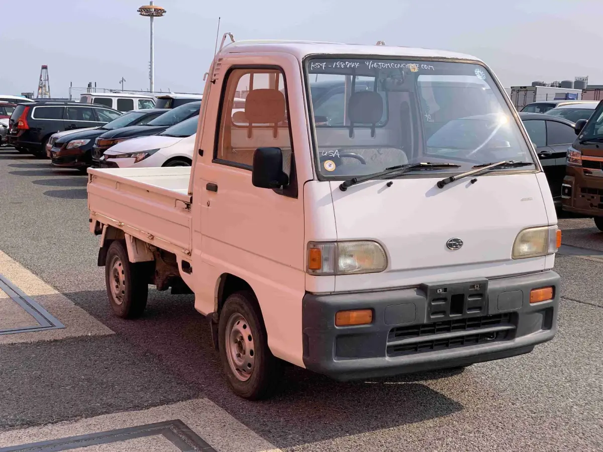 1993 Subaru Sambar, 4WD and AC, a Kei Truck, for sale at Sunshine Imports in Austin, TX (photo 1 of 11)
