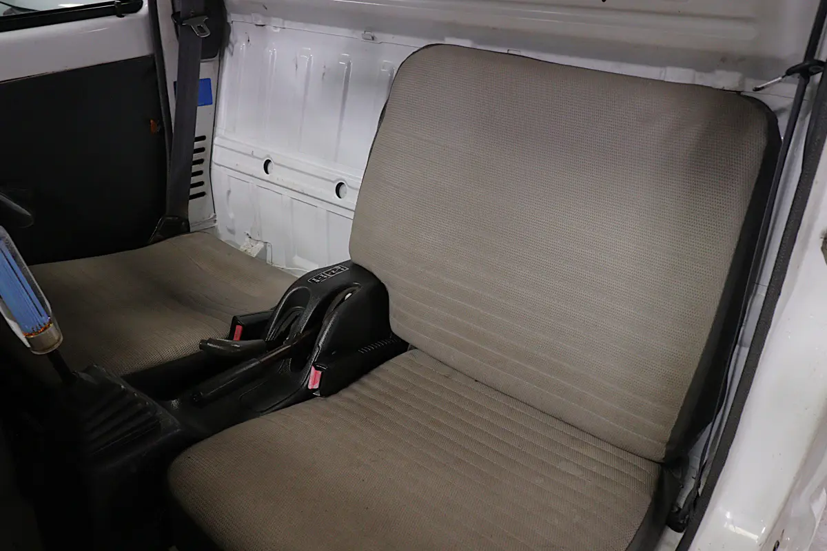 White 1993 Suzuki Carry 4x4 Kei Truck, seats and interior, for sale at Duncan Imports in Christiansburg, VA