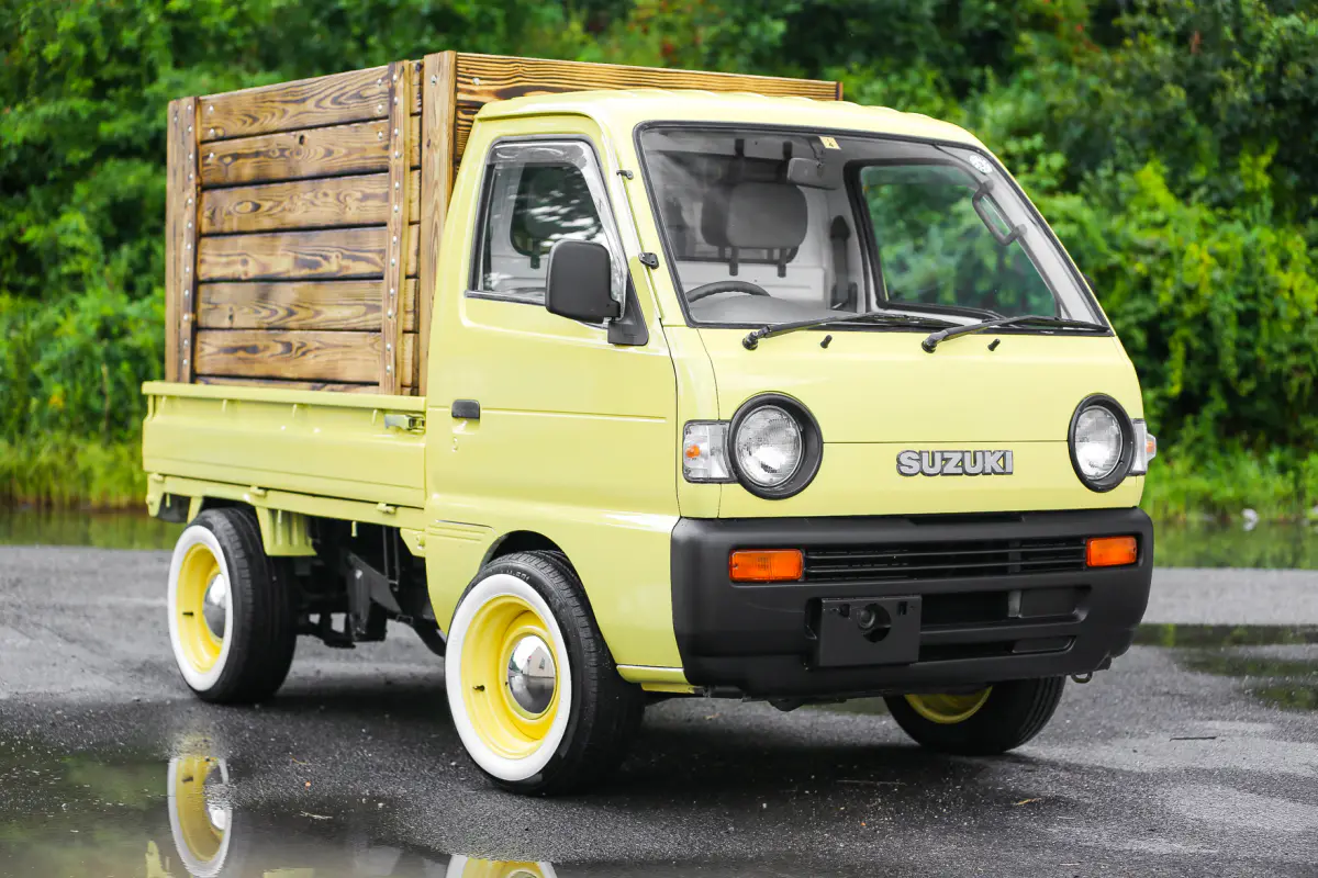 1994 Suzuki Carry, a yellow Kei Truck, for sale at Street Legal Mini Trucks in Philadelphia, PA (photo 1 of 12)