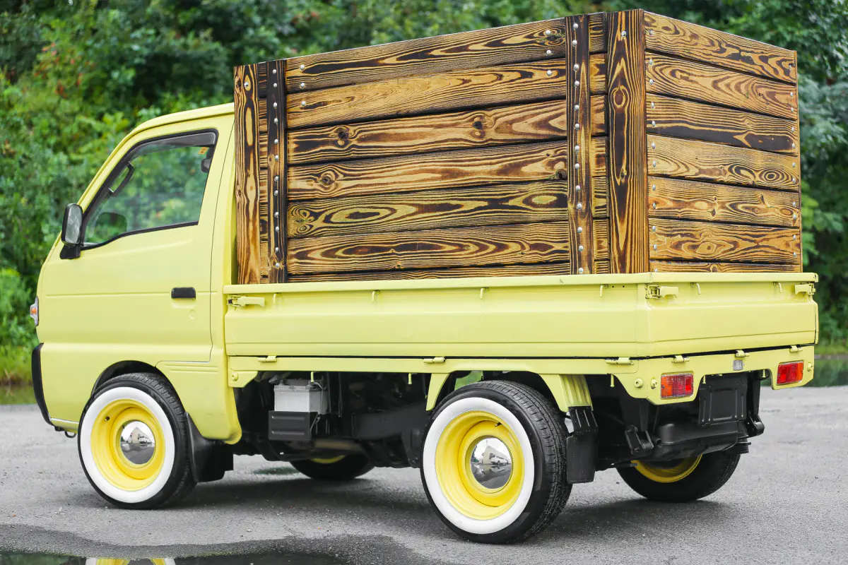 1994 Suzuki Carry, a yellow Kei Truck, for sale at Street Legal Mini Trucks in Philadelphia, PA (photo 11 of 12)