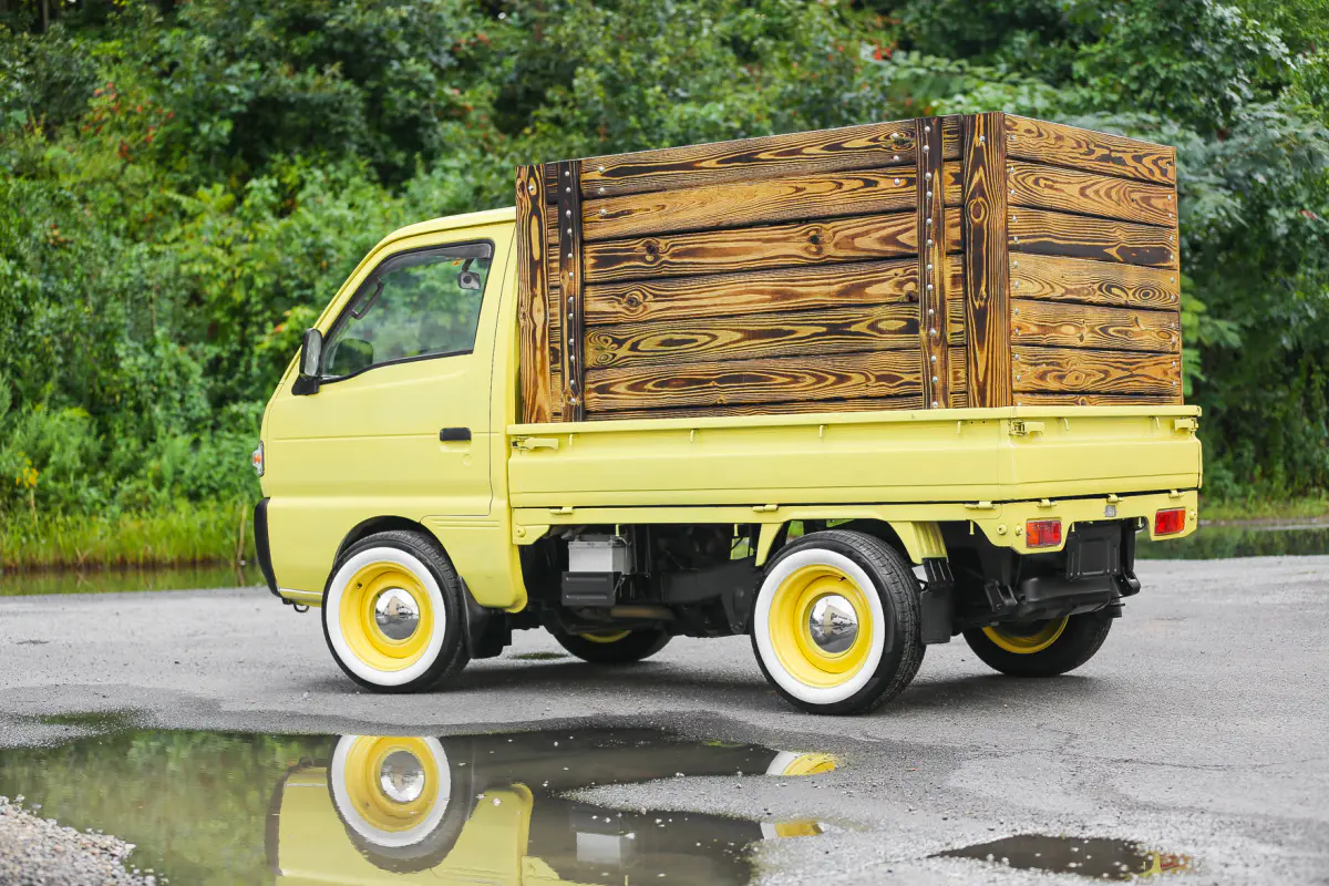 1994 Suzuki Carry, a yellow Kei Truck, for sale at Street Legal Mini Trucks in Philadelphia, PA (photo 12 of 12)