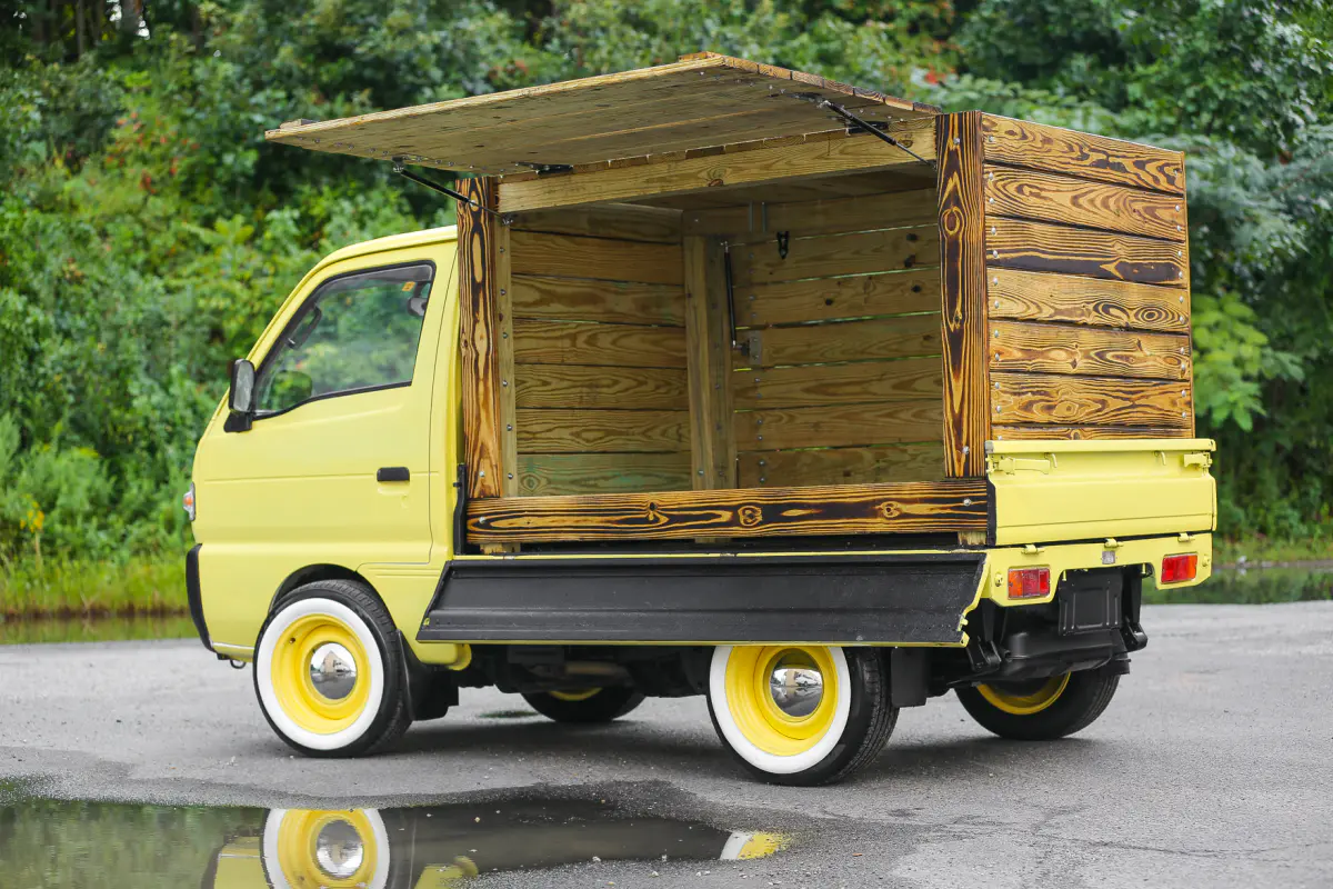 1994 Suzuki Carry, a yellow Kei Truck, for sale at Street Legal Mini Trucks in Philadelphia, PA (photo 5 of 12)