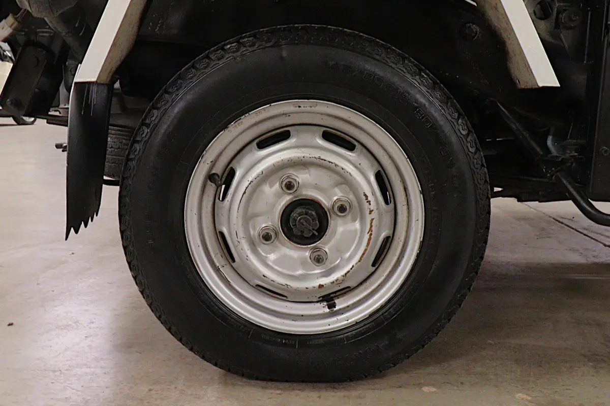 1995 Daihatsu Hijet 4x4 Kei Truck, wheel and tire, for sale at Duncan Imports in Christiansburg, VA