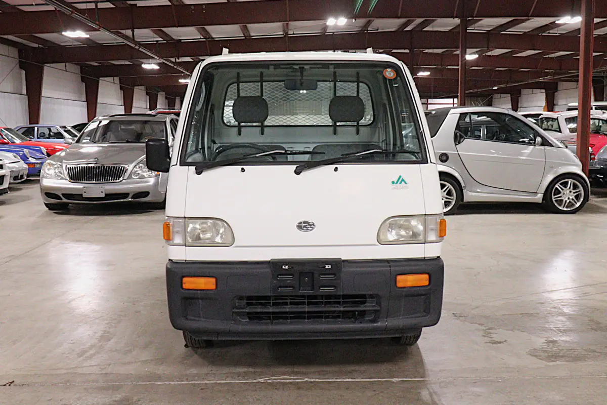 1996 Subaru Sambar 4x4 Kei Truck, front view, for sale at Duncan Imports in Christiansburg, VA