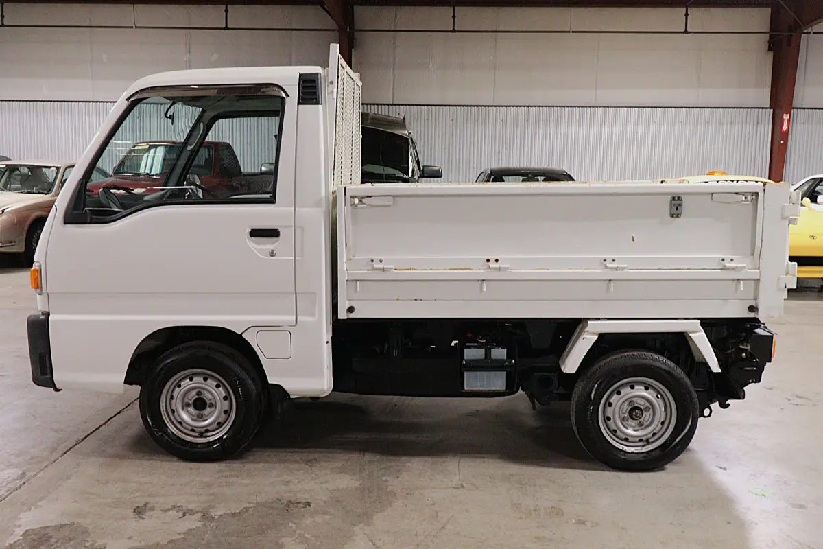 1996 Subaru Sambar 4x4 Kei Truck, side view, for sale at Duncan Imports in Christiansburg, VA