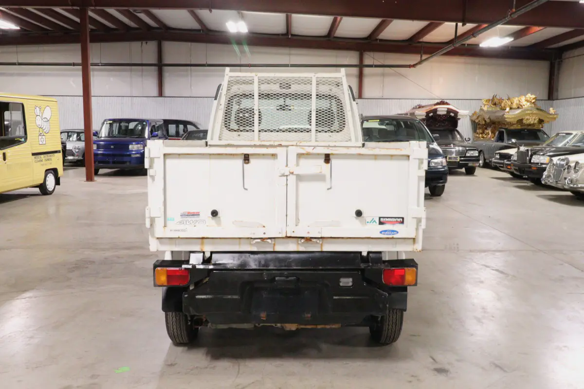 1996 Subaru Sambar 4x4 Kei Truck, rear view, for sale at Duncan Imports in Christiansburg, VA