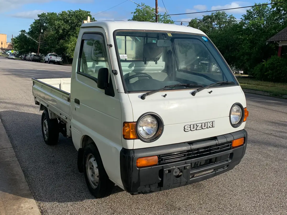 1996 Suzuki Carry, 2WD + Low Miles, a Kei Truck, for sale at Sunshine Imports in Austin, TX (photo 1 of 6)