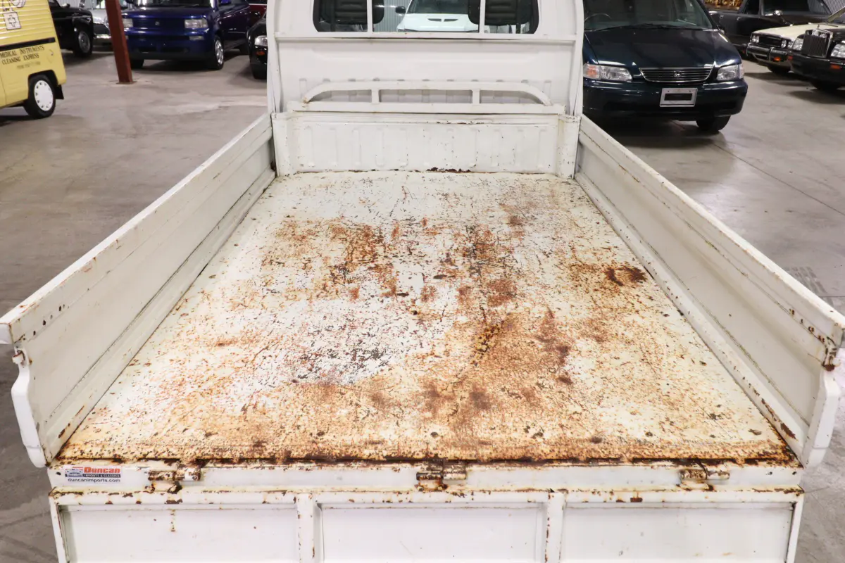 White 1996 Suzuki Carry Dump Bed 4x4 Kei Truck, cargo bed, for sale at Duncan Imports in Christiansburg, VA