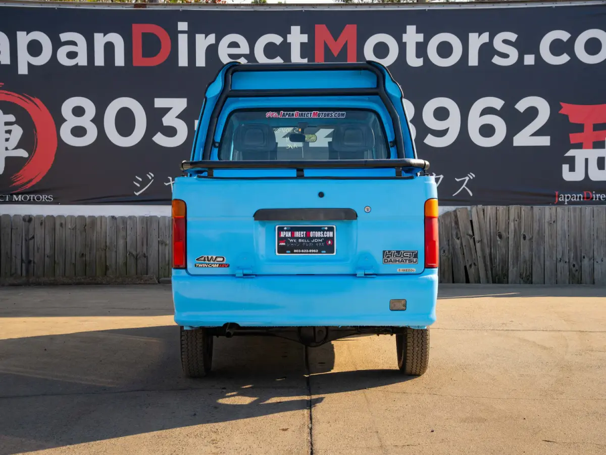 1997 Daihatsu Hijet DeckVan, a blue Kei Truck, for sale at Japan Direct Motors in Irmo, SC (photo 8 of 12)