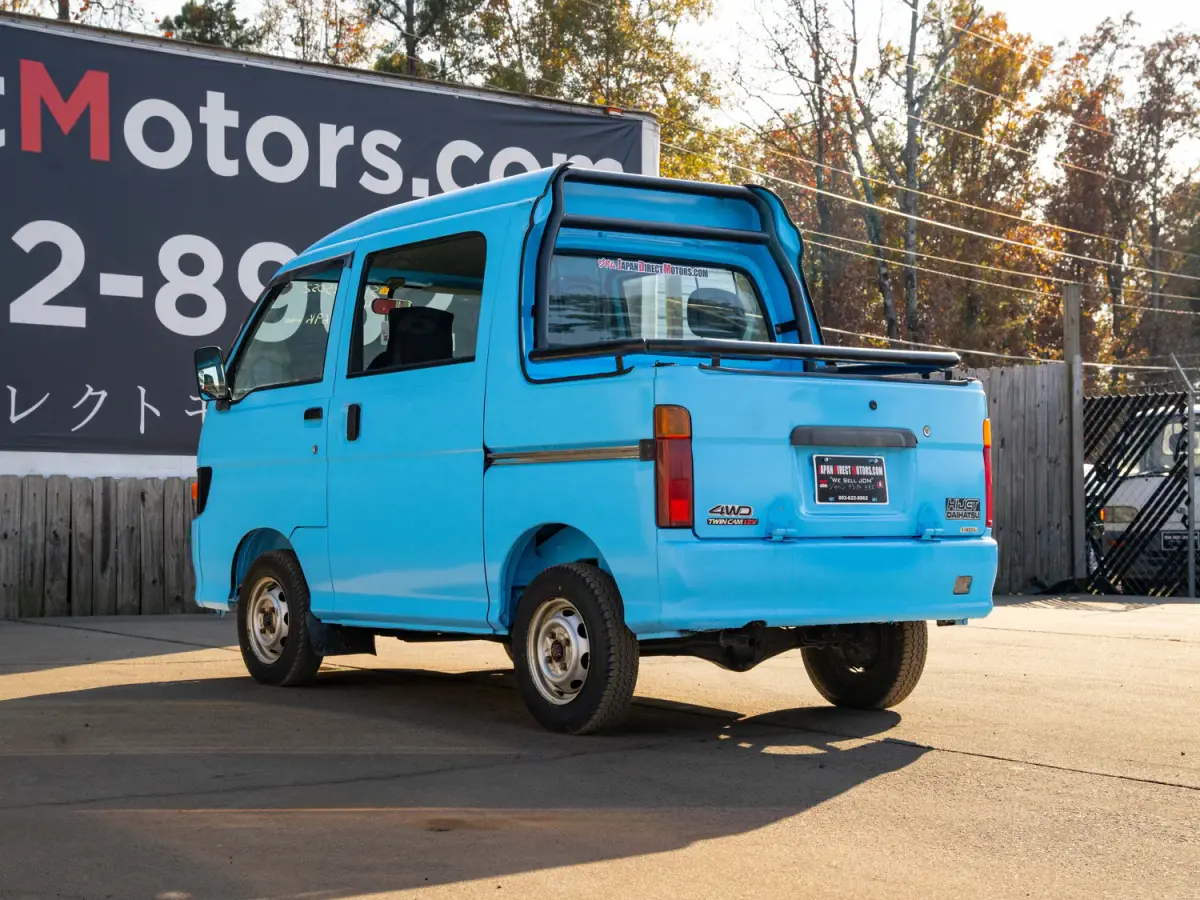 1997 Daihatsu Hijet DeckVan, a blue Kei Truck, for sale at Japan Direct Motors in Irmo, SC (photo 9 of 12)