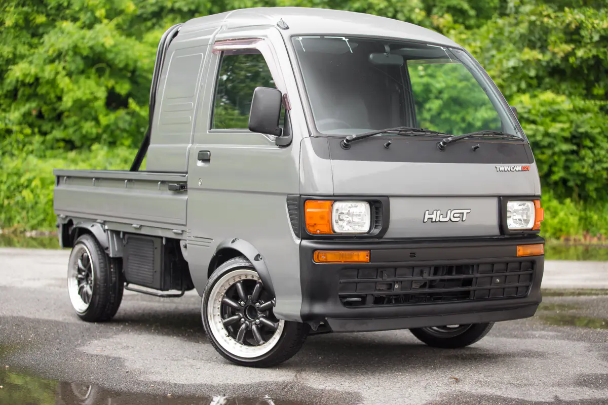 1997 Daihatsu Hijet Super Jumbo, a gray Kei Truck, for sale at Street Legal Mini Trucks in Philadelphia, PA (photo 1 of 12)