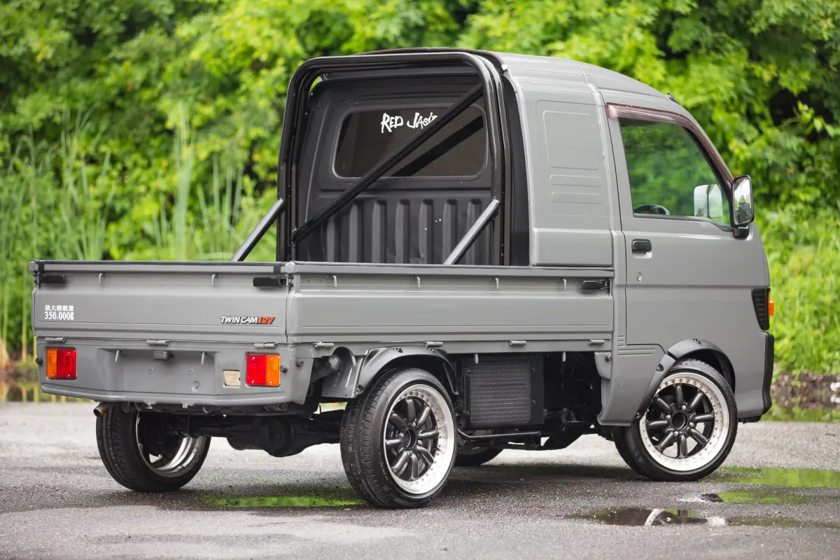 1997 Daihatsu Hijet Super Jumbo, a gray Kei Truck, for sale at Street Legal Mini Trucks in Philadelphia, PA (photo 4 of 12)