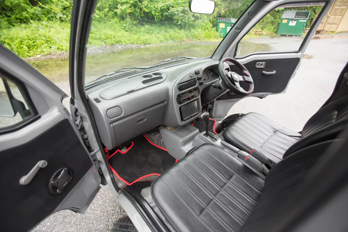1997 Daihatsu Hijet Super Jumbo, a gray Kei Truck, for sale at Street Legal Mini Trucks in Philadelphia, PA (photo 8 of 12)