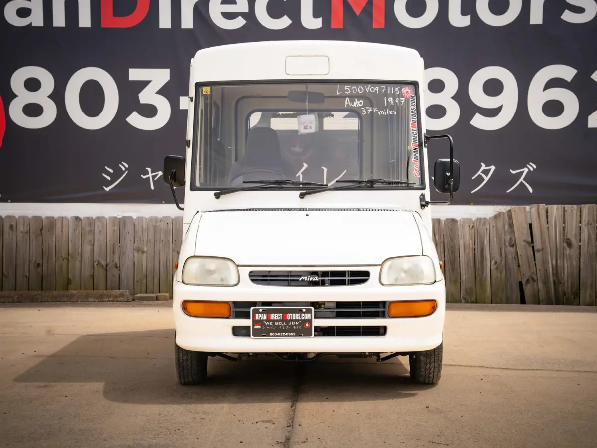 1997 Daihatsu Mira Walkthrough Van, a white Kei Van, for sale at Japan Direct Motors in Irmo, SC (photo 4 of 12)