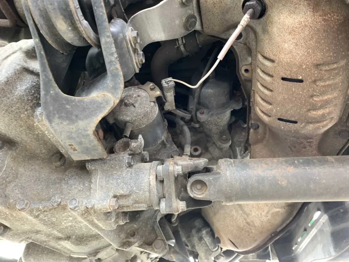 1997 Honda Acty 4x4 Kei Truck, frame and underside, for sale at Sunshine Imports in Austin, TX