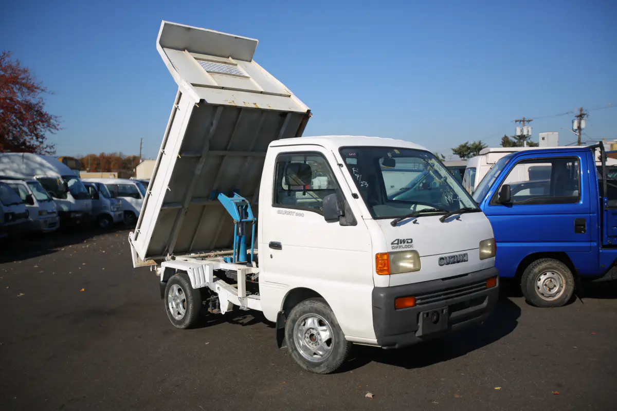 1997 Suzuki Carry Dump, a Kei Truck, for sale at Street Legal Mini Trucks in Philadelphia, PA (photo 1 of 9)
