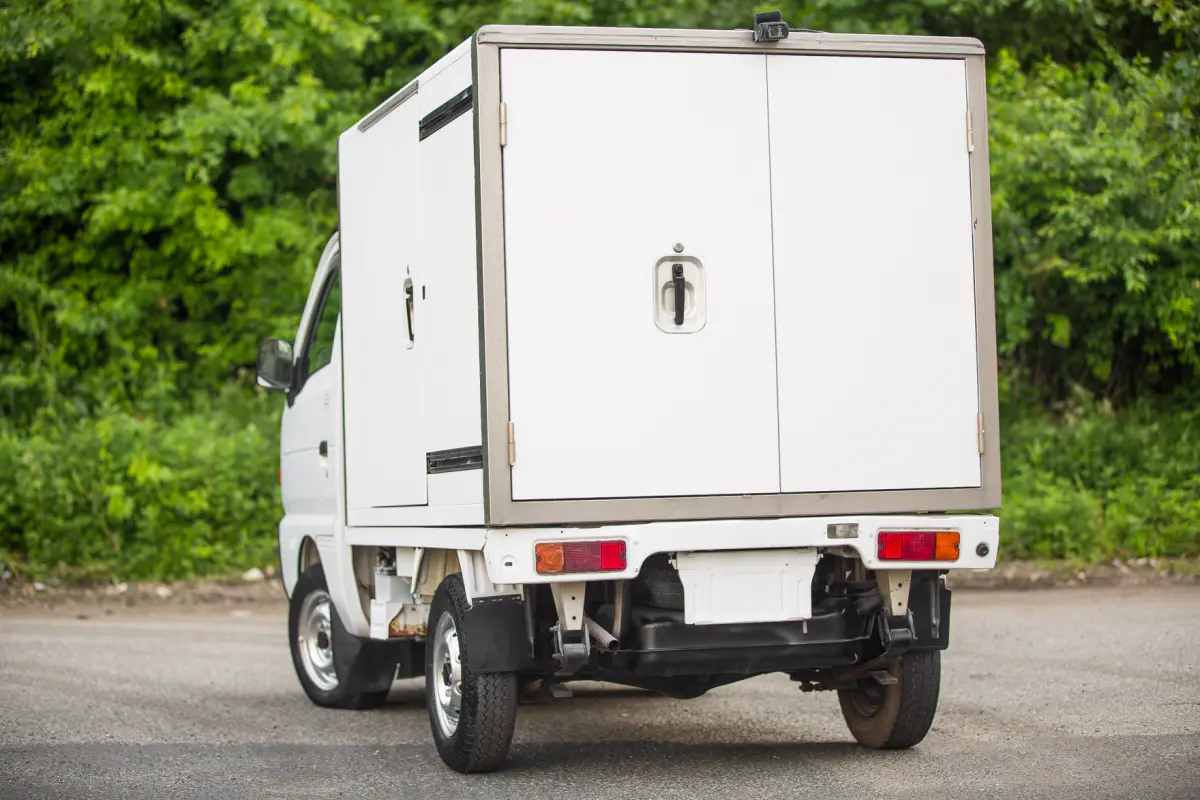 1997 Suzuki Carry Refrigerator Truck, a Kei Truck, for sale at Street Legal Mini Trucks in Philadelphia, PA (photo 12 of 12)