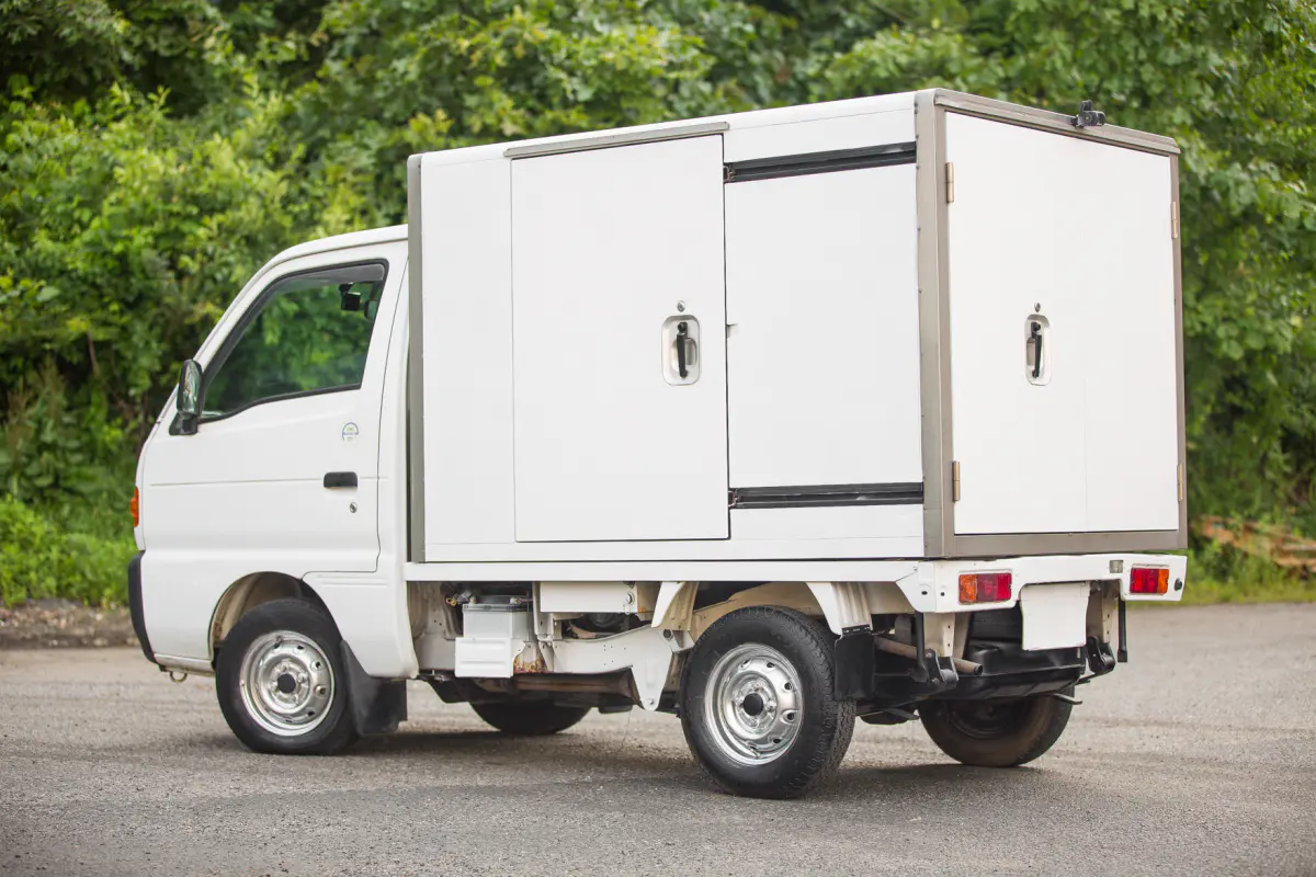 1997 Suzuki Carry Refrigerator Truck, a Kei Truck, for sale at Street Legal Mini Trucks in Philadelphia, PA (photo 2 of 12)