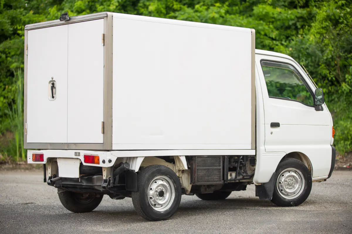1997 Suzuki Carry Refrigerator Truck, a Kei Truck, for sale at Street Legal Mini Trucks in Philadelphia, PA (photo 3 of 12)