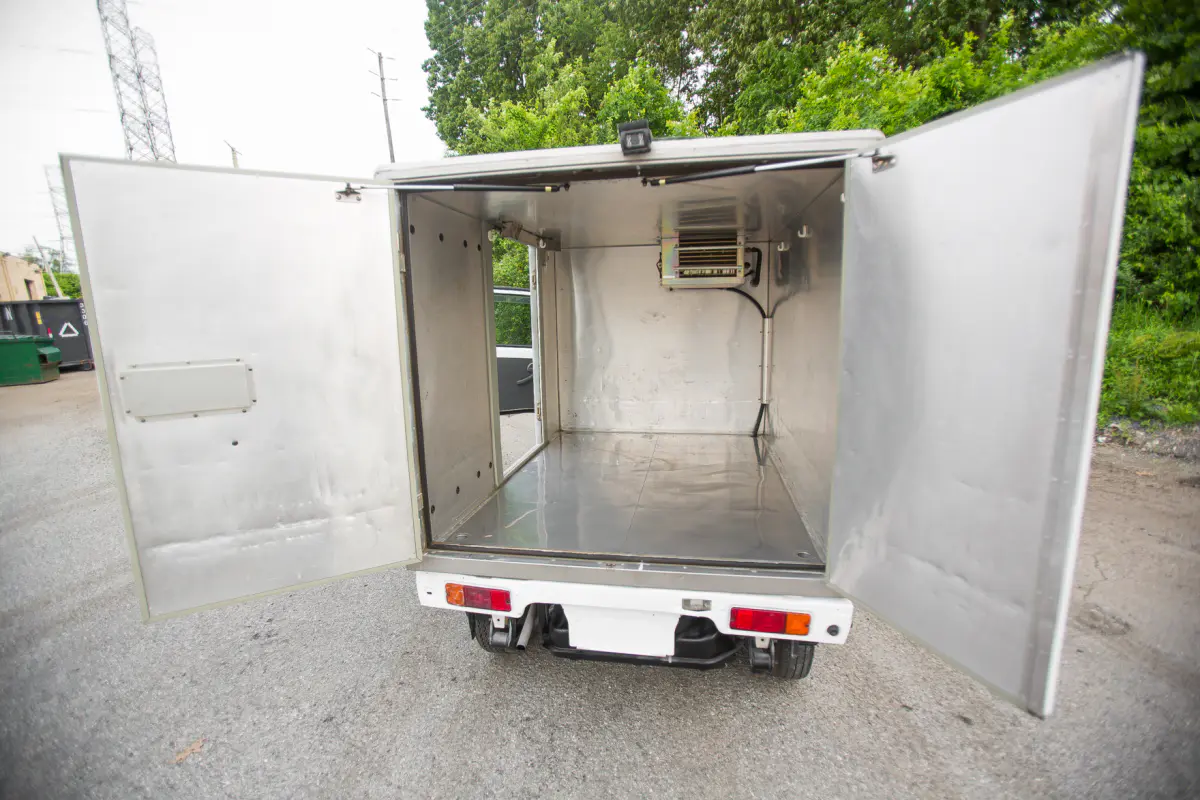 1997 Suzuki Carry Refrigerator Truck, a Kei Truck, for sale at Street Legal Mini Trucks in Philadelphia, PA (photo 6 of 12)