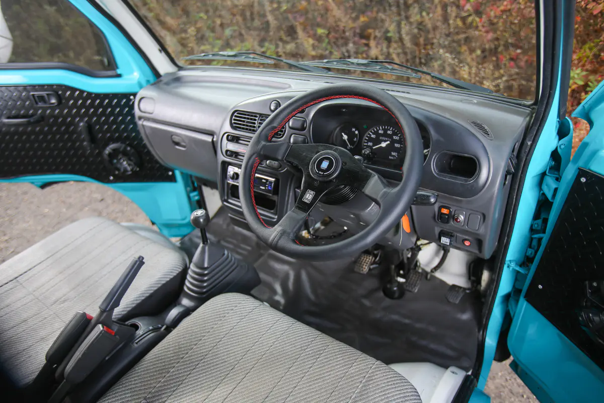 1998 Daihatsu Hijet Scissor Dump, a Kei Truck, for sale at Street Legal Mini Trucks in Philadelphia, PA (photo 3 of 12)