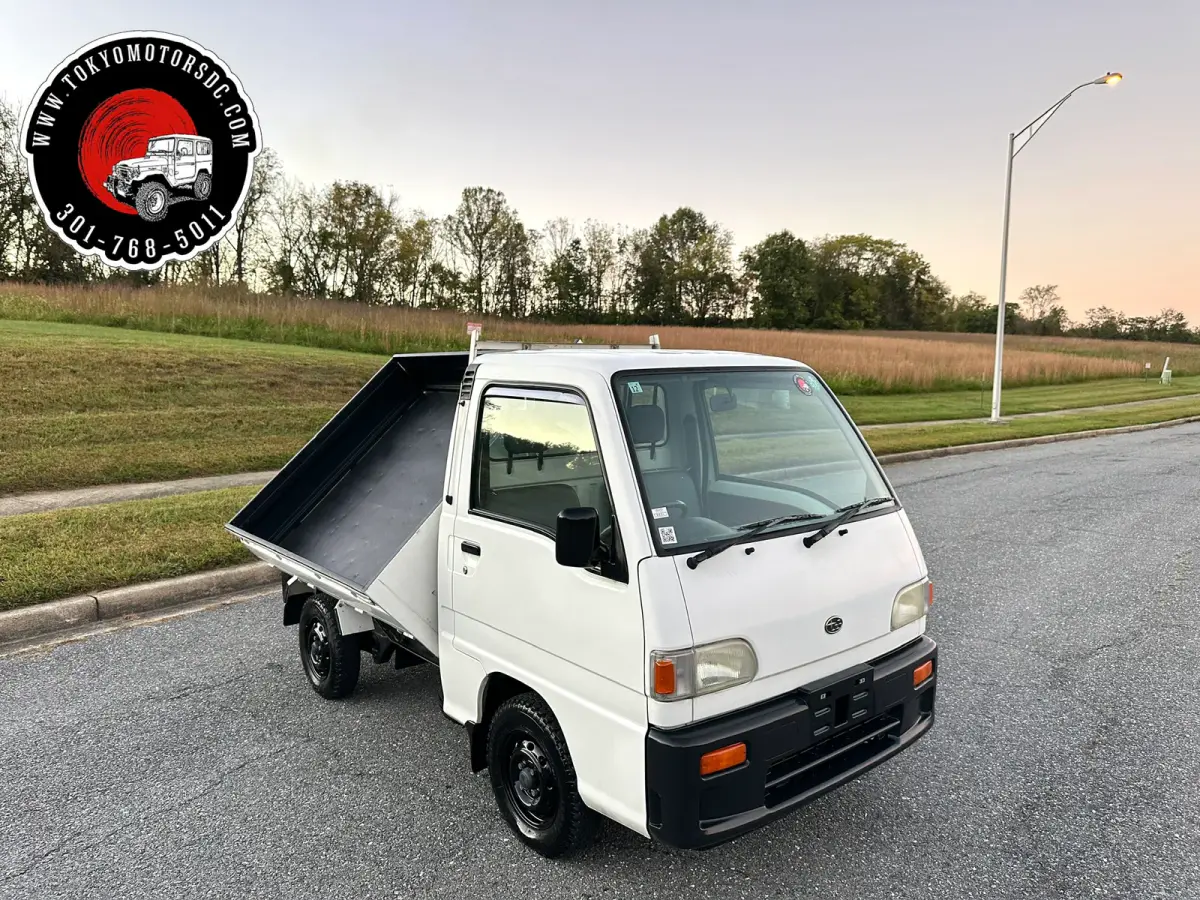 1998 Subaru Sambar 3-way Dump 4WD, a Kei Truck, for sale at Tokyo Motors DC in Boyds, MD (photo 1 of 12)