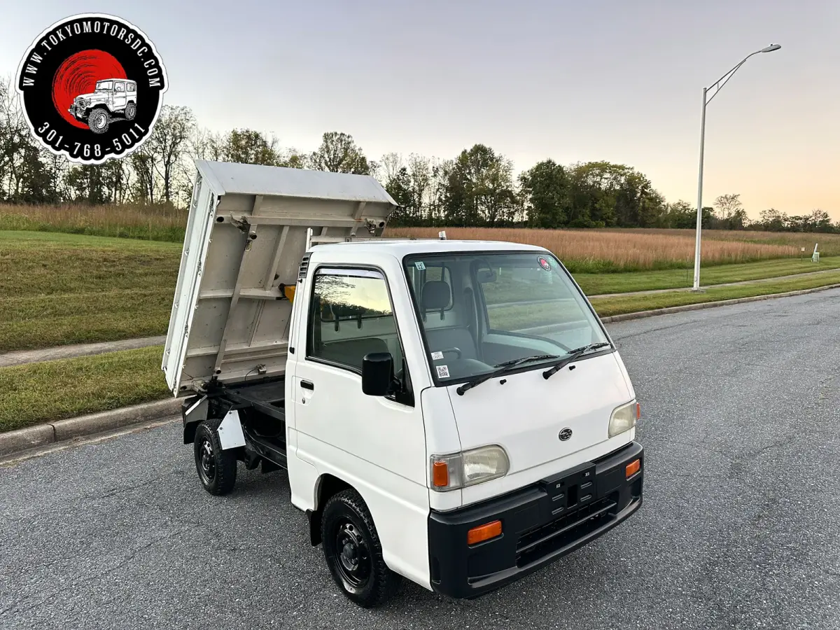 1998 Subaru Sambar 3-way Dump 4WD, a Kei Truck, for sale at Tokyo Motors DC in Boyds, MD (photo 2 of 12)