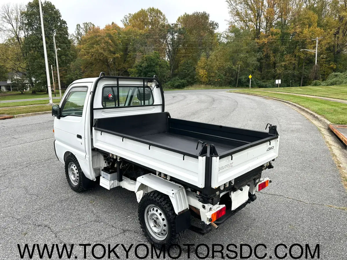 1998 Suzuki Carry 3-way Dump 4WD, a Kei Truck, for sale at Tokyo Motors DC in Boyds, MD (photo 5 of 12)