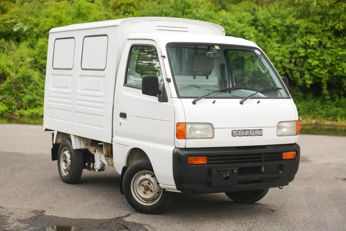 1998 Suzuki Carry Panel Truck, a Kei Truck, for sale at Street Legal Mini Trucks in Philadelphia, PA (photo 1 of 12)