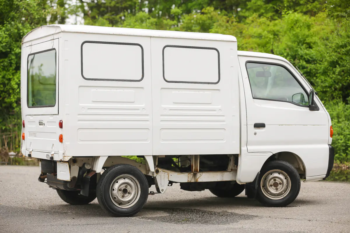 1998 Suzuki Carry Panel Truck, a Kei Truck, for sale at Street Legal Mini Trucks in Philadelphia, PA (photo 5 of 12)