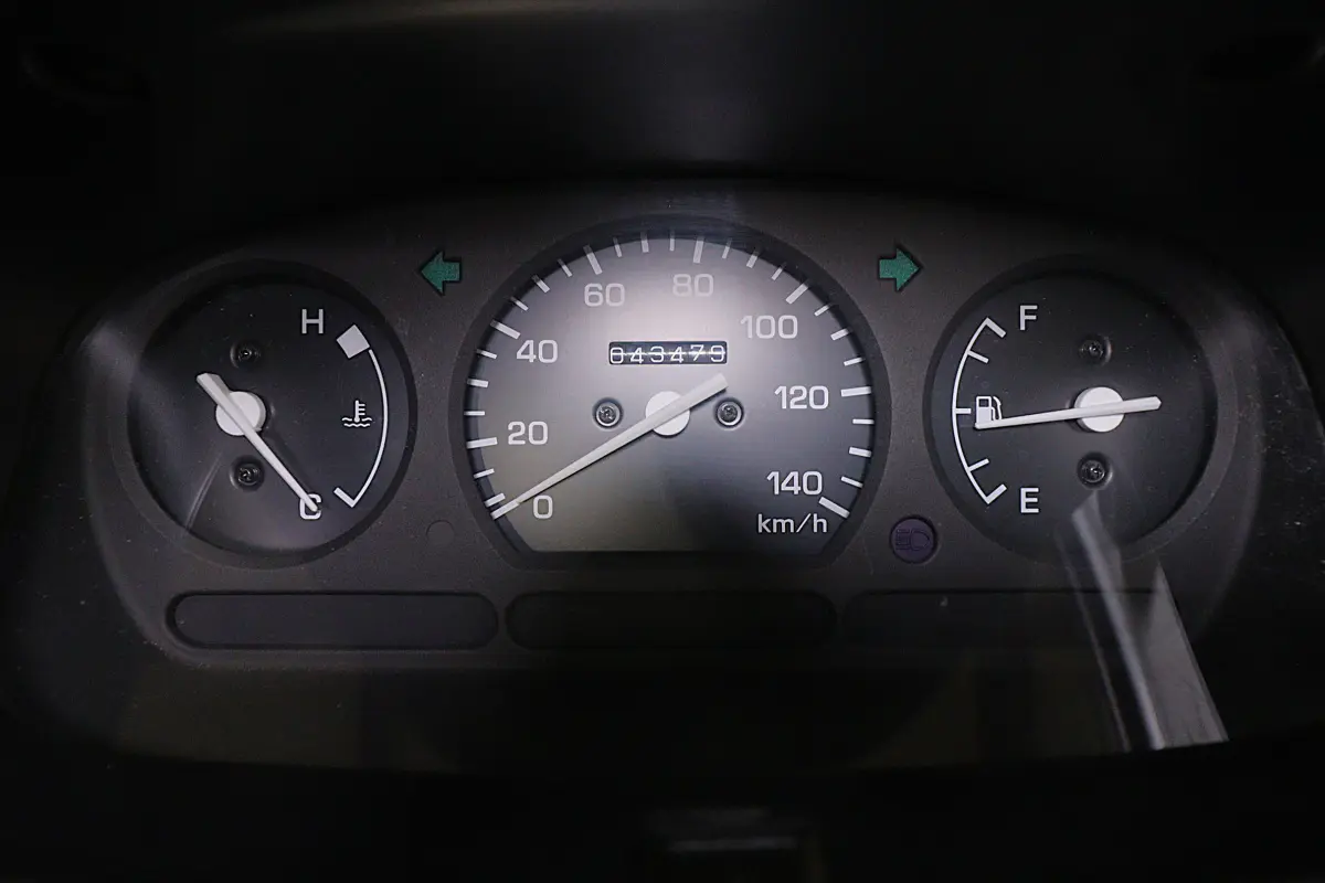 White 1999 Daihatsu Hijet 4x4 Kei Truck, odometer, for sale at Duncan Imports in Christiansburg, VA