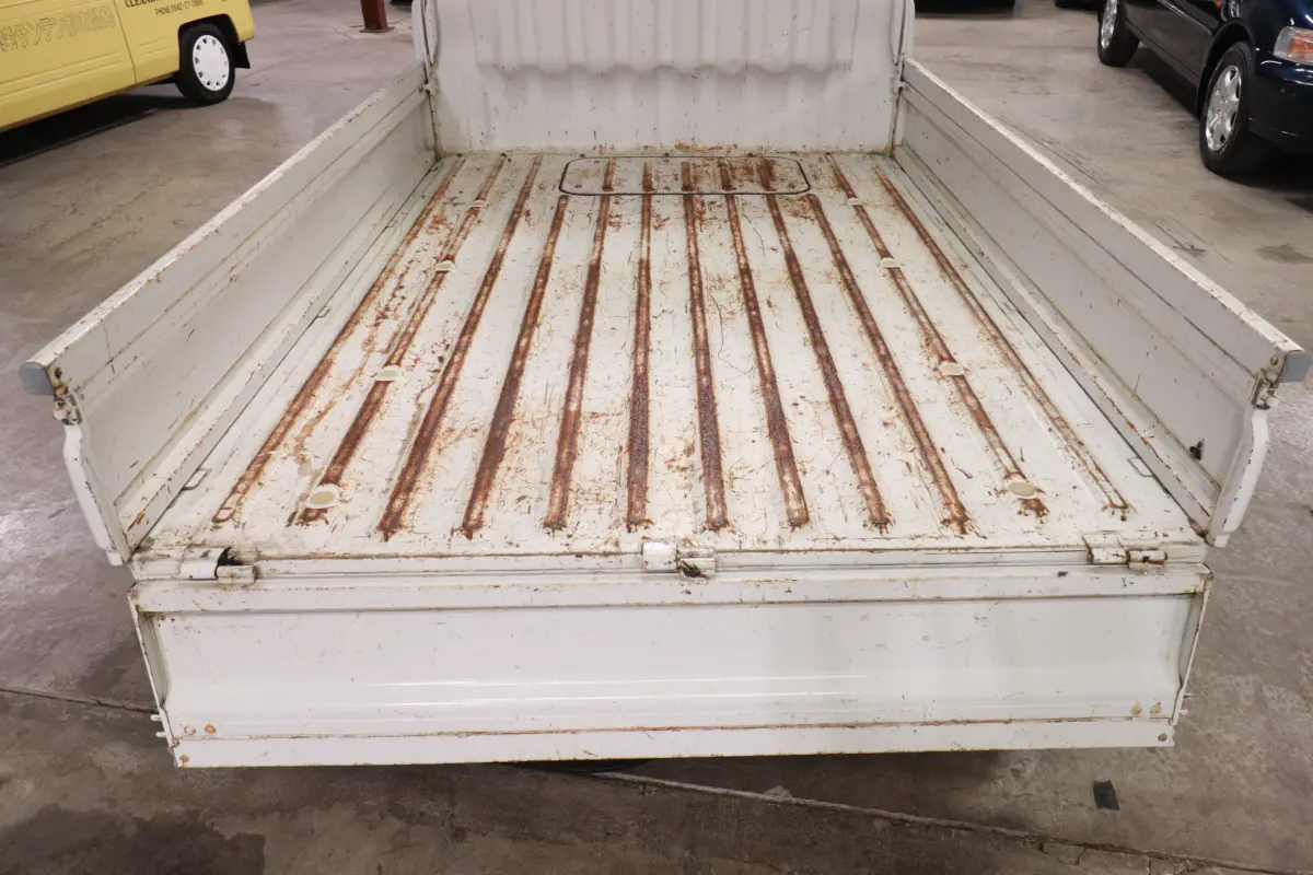White 1999 Daihatsu Hijet 4x4 Kei Truck, cargo bed, for sale at Duncan Imports in Christiansburg, VA
