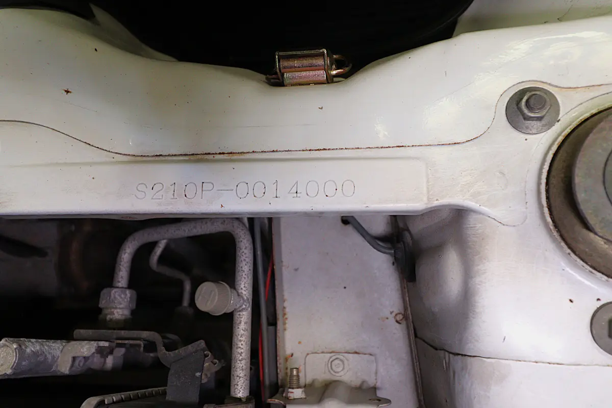 White 1999 Daihatsu Hijet 4x4 Kei Truck, stamped chassis number, for sale at Duncan Imports in Christiansburg, VA