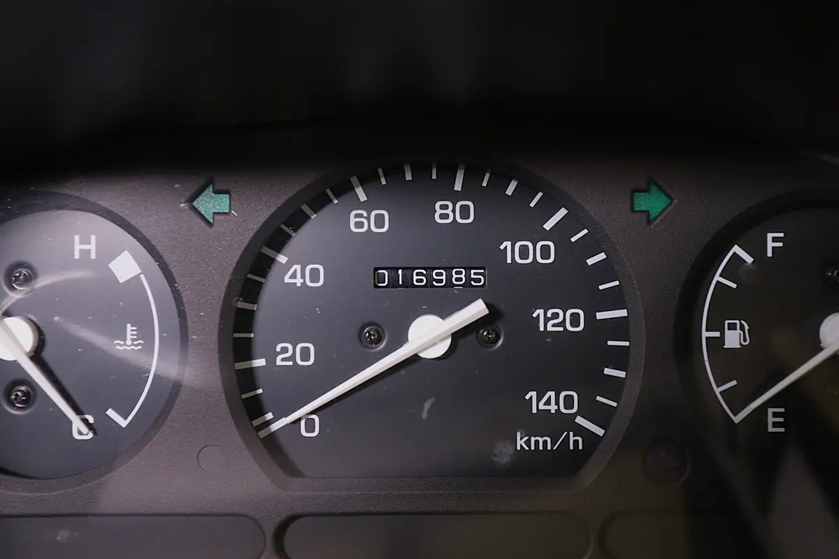 White 1999 Daihatsu Hijet 4x4 Kei Truck, odometer, for sale at Duncan Imports in Christiansburg, VA