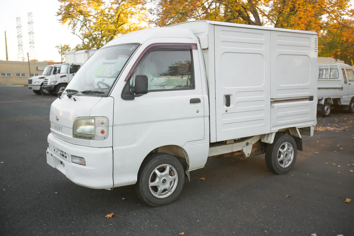 1999 Daihatsu Hijet Panel Truck, a Kei Truck, for sale at Street Legal Mini Trucks in Philadelphia, PA (photo 2 of 12)