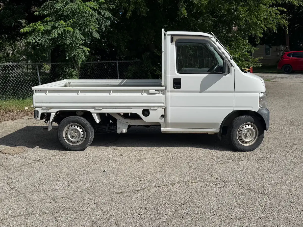 1999 Honda ACTY 4WD, a white off-road Kei Truck, for sale at Weatherford Mini Trucks in Weatherford, TX (photo 2 of 10)