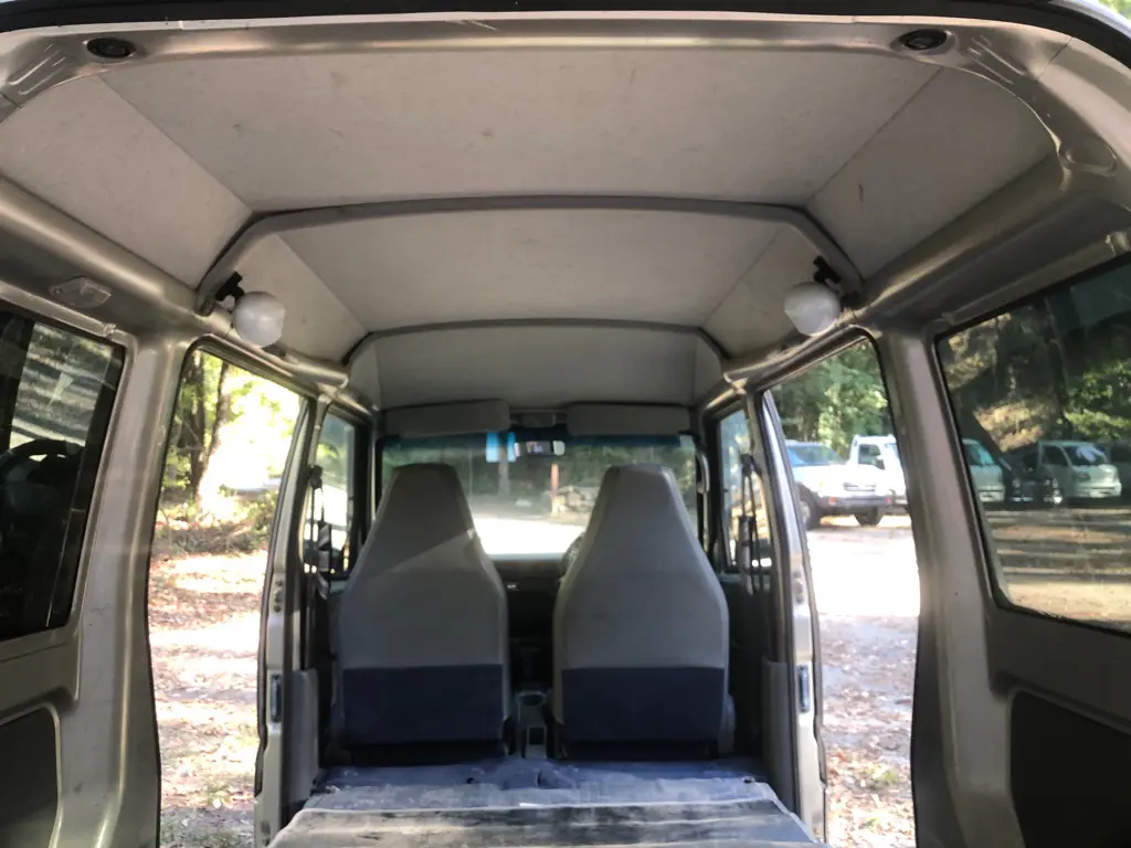1999 Mitsubishi Minicab 4x4 Kei Van, headliner and cargo ceiling, for sale at Fun Karz in North Little Rock, AR