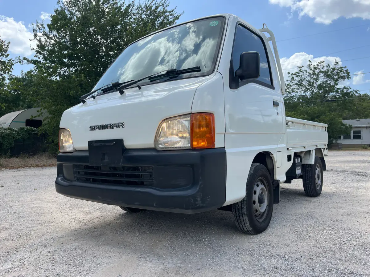 1999 Subaru Sambar, 2WD + AC, a Kei Truck, for sale at Sunshine Imports in Austin, TX (photo 2 of 9)