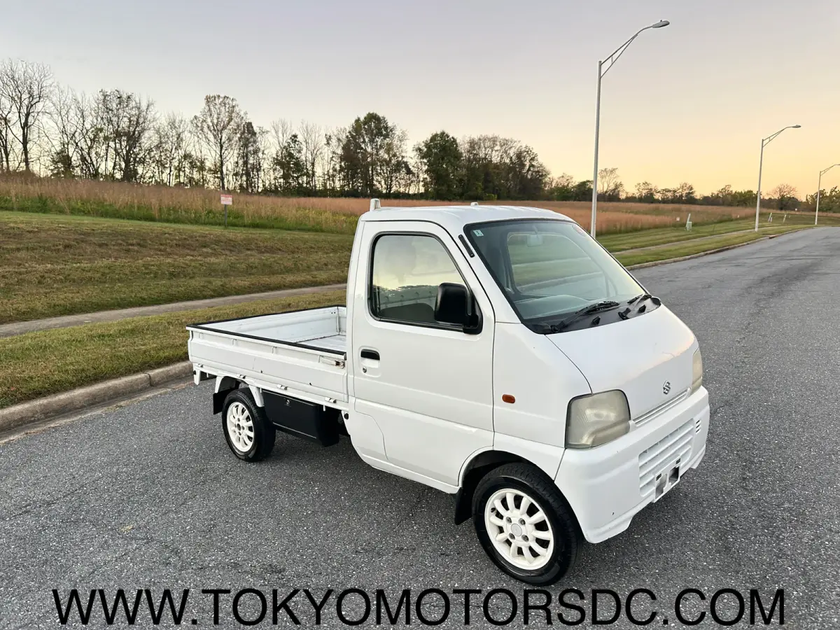 1999 Suzuki Carry Turbo 4WD, a Kei Truck, for sale at Tokyo Motors DC in Boyds, MD (photo 2 of 19)