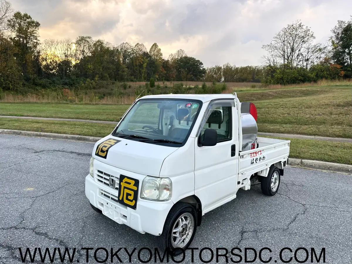 2000 Honda Acty SDX Fuel Tanker 4WD, a Kei Truck, for sale at Tokyo Motors DC in Boyds, MD (photo 1 of 12)