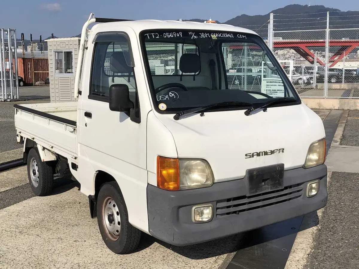 2000 Subaru Sambar, 4WD + AC, a Kei Truck, for sale at Sunshine Imports in Austin, TX (photo 1 of 9)