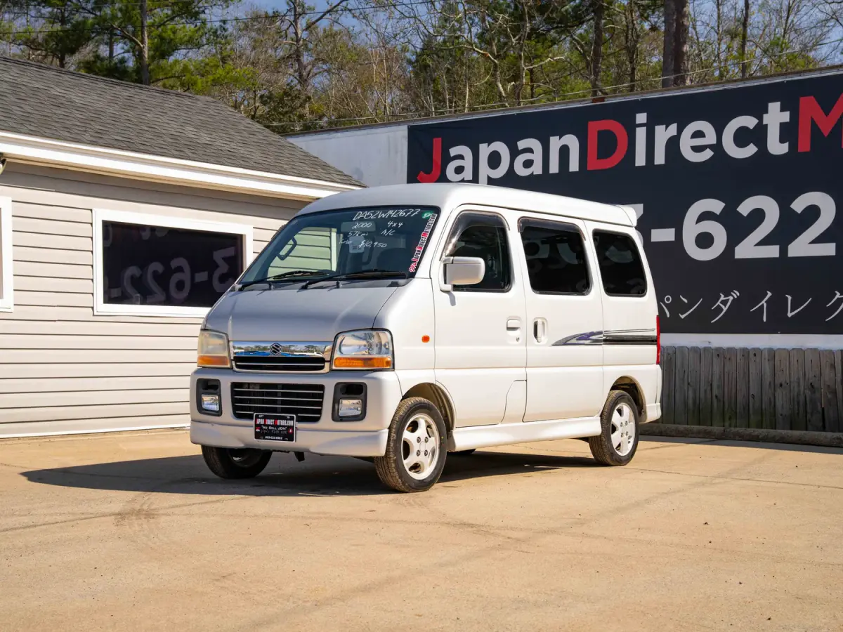 2000 Suzuki Every Joypop Kei Van in silver, for sale at Japan Direct Motors in Irmo, SC (photo 3 of 12)